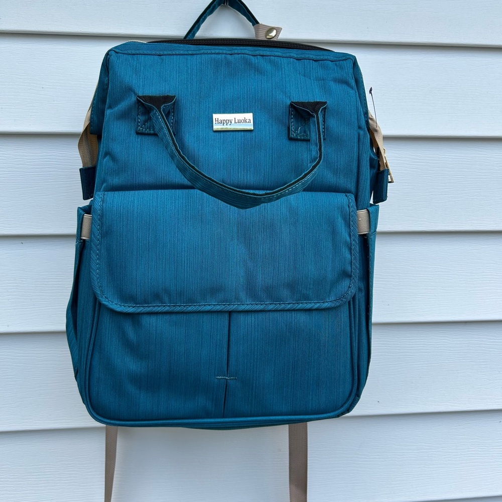 Vibrant Blue diaper backpack